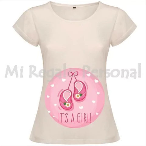 Remera de Mujer Embarazada. Podes Personalizarla!
