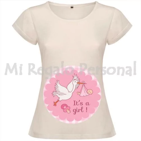 Remera de Mujer Embarazada. Podes Personalizarla!