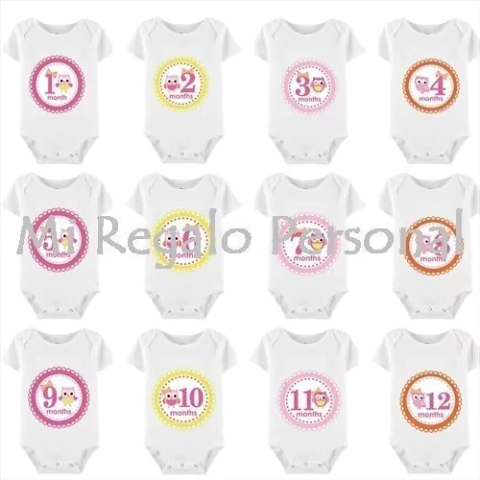Bodys hasta 24 meses. Podes Personalizarlos! Incluye 12 Bodys