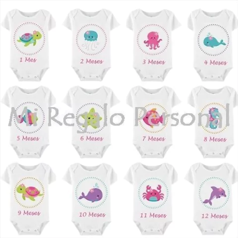 Bodys hasta 24 meses. Podes Personalizarlos! Incluye 12 Bodys