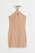 Talle: M H&M Vestido Beige - comprar online