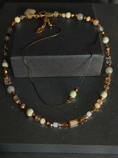 Art. 2510 Collar Pierre verde gold o silver en internet