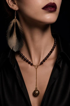 Art.2612 Set Elvira Nocturne gold negro.