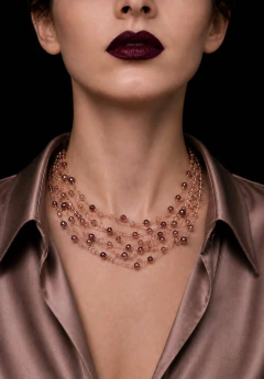 Art. 2616 Collar Satélites Nude Gold