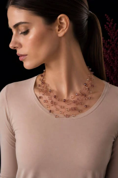 Art. 2616 Collar Satélites Nude Gold - tienda online