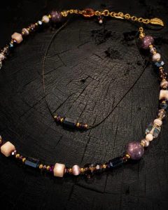 Imagen de Art. 2510 Collar Pierre vino gold.