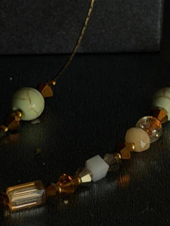 Art. 2510 Collar Pierre verde gold o silver - comprar online