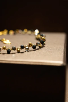 Art.2317 Gargantilla Chantale gold negra. - comprar online
