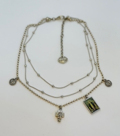 Art. 2111 Collar corto tripe Milagrosa GOLD Y SILVER - comprar online