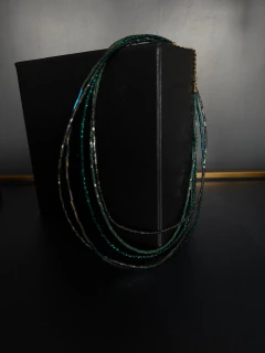 Art. 2409 Collar Jackie gold azulino. - tienda online