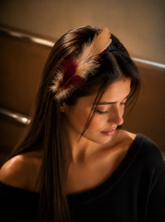 Art.2620 Vincha Gold Plume Bordeaux