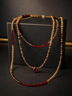Imagen de Art.2303 Collar corto Colette rubi gold.