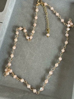 Art. 2400 Collar cristales Josephine laminado en oro gold (copia) - (copia) - (copia) en internet