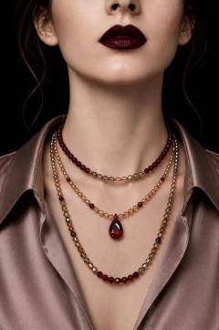 Art.2303 Collar corto Colette rubi gold. - tienda online