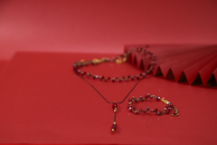 Art. 2104 Collar micro cadenas gold rubi. (copia) - comprar online