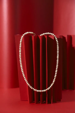 Art. 2408 Collar PERLAS de rio en terminacion bronce, gold Mariposa. - comprar online