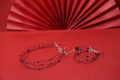 Art. 2195 Brazalete Scarlette color cristal Silver negra(copia) - (copia) - (copia) - (copia) - comprar online