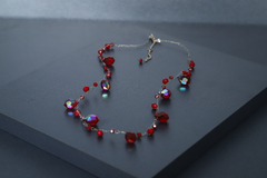 Art. 2201 Collar Cecile tejido silver rubi. - comprar online