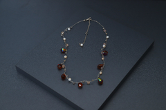 Art. 2201 Collar Cecile tejido silver ambar. - comprar online