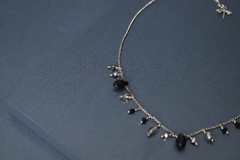 Art.2318 Collar Chantale silver negro y gris cristal. en internet