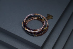 Art.2305 Collar/pulsera largo Colette gold vino. - Sacre Coeur bijou