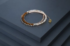 Art.2305 Collar/pulsera largo Colette silver ambar. en internet