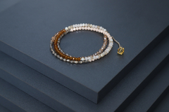 Art.2305 Pulsera/ collar largo Colette silver ambar. - (copia)