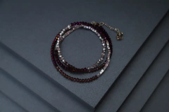 Art.2305 Pulsera/ collar largo Colette silver vino. en internet