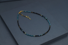 Art.2303 Collar corto Colette azulino gold.(copia) - (copia)