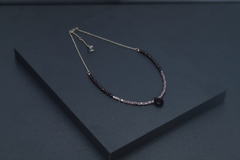 Art.2304 Collar corto combinado Colette silver vino. - (copia) - comprar online