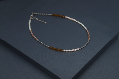 Art.2305 Pulsera/ collar largo Colette silver ambar. en internet