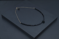 Art.2304 Collar corto combinado Colette silver azulino. - (copia)