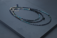 Art.2321 Set de tres collares en combinación Colette silver azulino. - (copia)