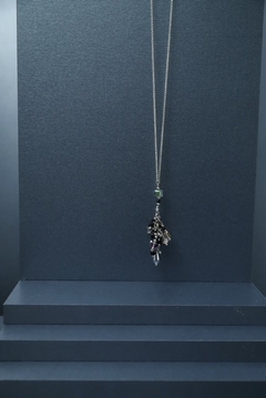 Art.2414 Collar largo Sylvie silver negro. (copia) - comprar online