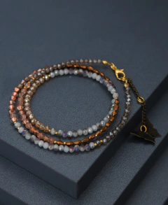 Art.2321 Set de collares Colette S.C. Gold Ámbar en cristales - tienda online
