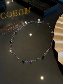 Art. 2617 Collar Satélite vino, silver. - comprar online