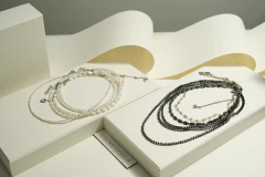 Art. 2405 Collar corto NACAR cubitos silver. - tienda online