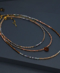 Art.2304 Collar Colette S.C. Gold Ámbar con Gema. - tienda online