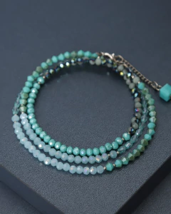 Art.2321 Set Colette Turquesa Silver Verde Grisáceo - tienda online