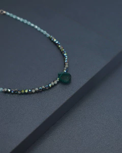 Art.2321 Set Colette Turquesa Silver Verde Grisáceo - Sacre Coeur bijou