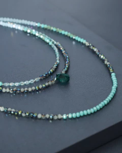 Art.2321 Set Colette Turquesa Silver Verde Grisáceo