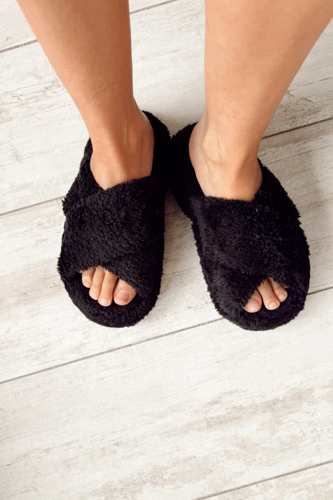 Pantuflas kylie Negra - comprar online