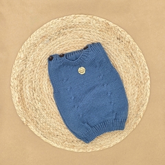 Chaleco tejido "AZUL" - comprar online