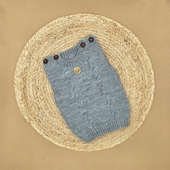 Chaleco tejido "GRIS" - comprar online