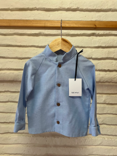 Camisa cuello mao "CELESTE" - comprar online