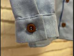 Camisa cuello mao "CELESTE" - Baby Room - Mamá y Bebé