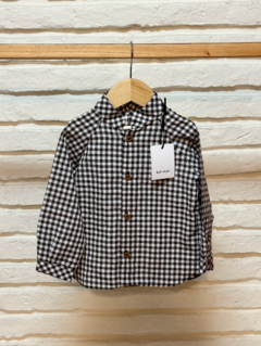 Camisa cuello mao "CUADRILLE NEGRO" - comprar online