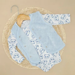 Body + Chaleco Plush "CELESTE" - comprar online