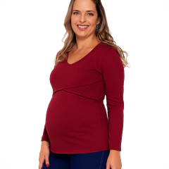 Remera LACTANCIA "BORDO" - comprar online