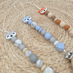 Portachupete Silicona "ZORRITO" - Baby Room - Mamá y Bebé